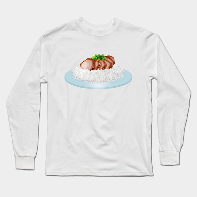 Char Siu Long Sleeve T-Shirt by CCDesign